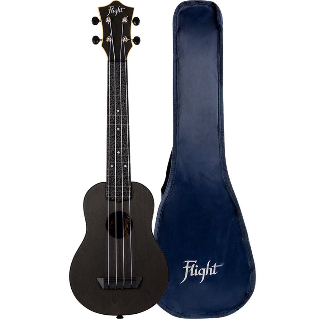 Flight: TUSL35 Long Neck ABS Travel Ukulele -Black